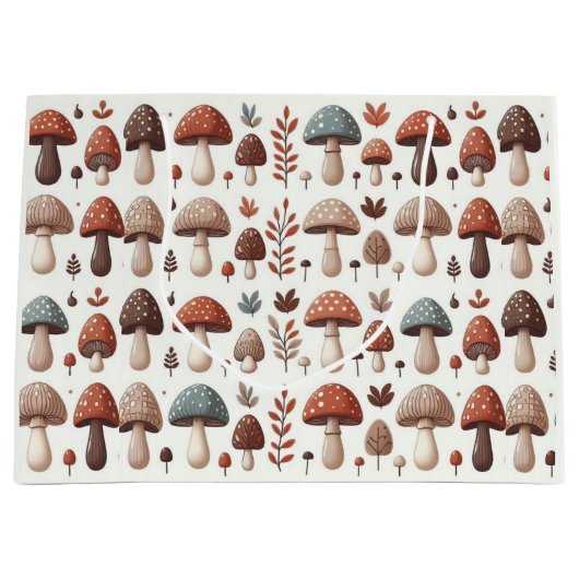marcherende paddenstoelen groot cadeauzakje (Voorkant)