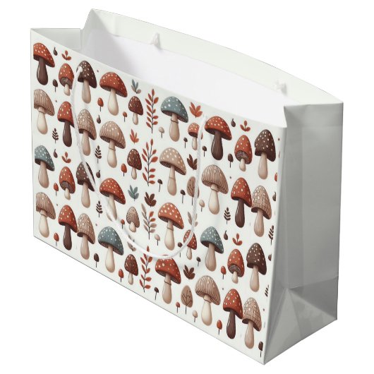 marcherende paddenstoelen groot cadeauzakje (Achterkant Gekanteld)