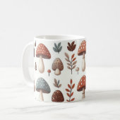 marcherende paddenstoelen koffiemok (Voorkant links)