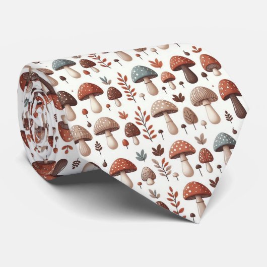 marcherende paddenstoelen stropdas (Opgerold)