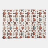 marcherende paddenstoelen theedoek (Horizontaal)