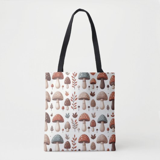 marcherende paddenstoelen tote bag (Voorkant)