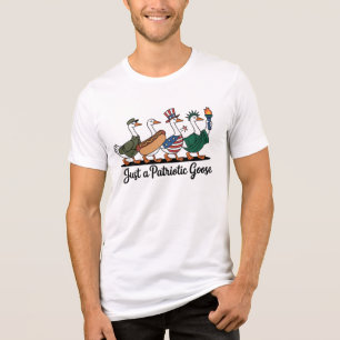 Marcherende Patriotische Ganzen T-Shirt Grappig 4