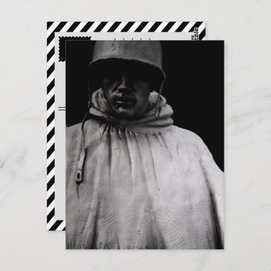 marcherende soldaat briefkaart (Voorkant / Achterkant)