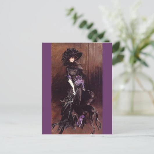 Marchesa Luisa Casati - Boldini Briefkaart (Staand voorkant)