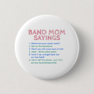 Marching Band - Band Mam Gezegden Ronde Button 5,7 Cm