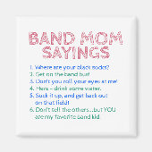 Marching Band - Band Mom Gezegden Magneet (Voorkant)