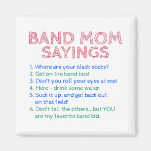 Marching Band - Band Mom Gezegden Magneet