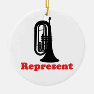 Marching Band Baritone Keramisch Ornament
