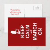 Marching Band Blijf kalm | Custom Briefkaart (Voorkant / Achterkant)