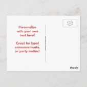 Marching Band Blijf kalm | Custom Briefkaart (Achterkant)