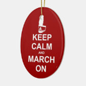 Marching Band Blijf kalm | musicus Keramisch Ornament (Links)