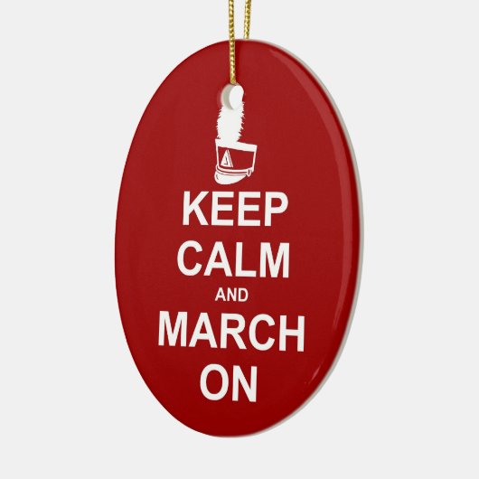 Marching Band Blijf kalm | musicus Keramisch Ornament (Links)