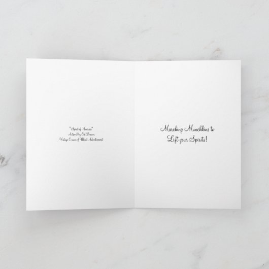 "MARCHING BAND" CRÈME VAN TARWE EN GROET KAART (Binnen)