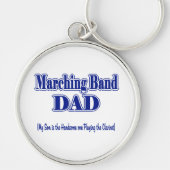 Marching Band Dad/Clarinet Sleutelhanger (Voorkant)