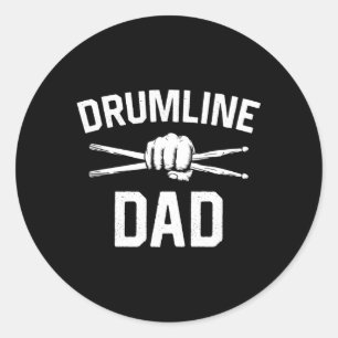 Marching Band Dad Fathers Day Drumline Ronde Sticker