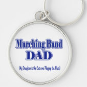 Marching Band Dad/Flute Sleutelhanger (Voorkant)
