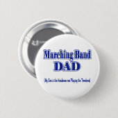 Marching Band Dad/Trombone Ronde Button 5,7 Cm (Voorkant /achterkant)