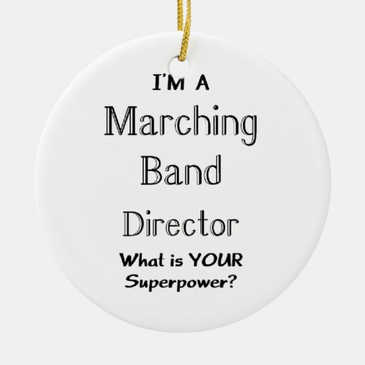 Marching band director keramisch ornament (Voorkant)