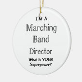 Marching band director keramisch ornament (Links)