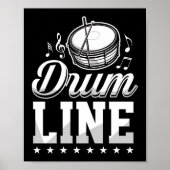 Marching Band Drum Corps Drumline mama Poster (Voorkant)