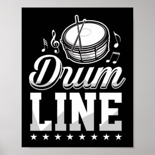 Marching Band Drum Corps Drumline mama Poster