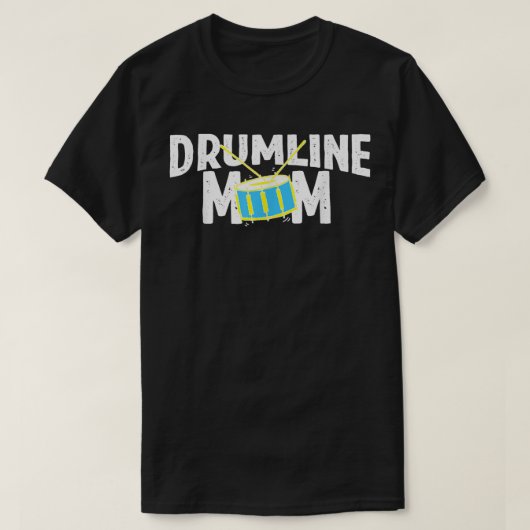 Marching Band Drums Drumline mama T-shirt (Design voorkant)
