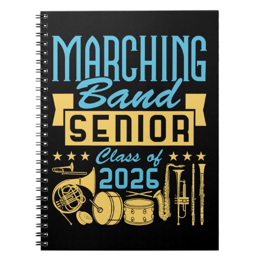 Marching Band Eerstejaars Klas van 2026 Notitieboek (Voorkant)