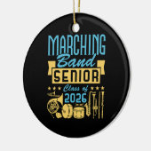 Marching Band Eindexamenklas 2026 Keramisch Ornament (Links)