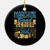 Marching Band Eindexamenklas 2026 Keramisch Ornament (Achterkant)