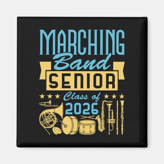 Marching Band Eindexamenklas 2026 Magneet (Voorkant)