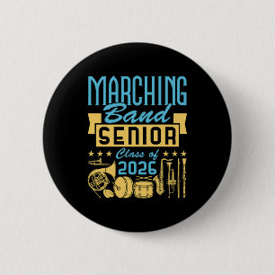 Marching Band Eindexamenklas 2026 Ronde Button 5,7 Cm