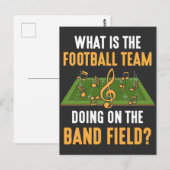 Marching Band Field Director Football Team Orborst Briefkaart (Voorkant / Achterkant)