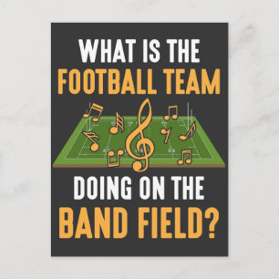 Marching Band Field Director Football Team Orborst Briefkaart