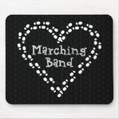 Marching Band Footprint Heart Muismat (Voorkant)