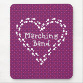 Marching Band Footprint Heart Muismat (Voorkant)