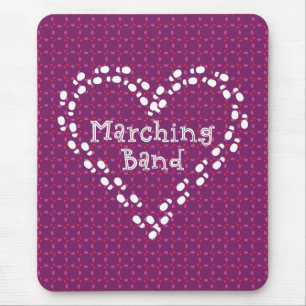 Marching Band Footprint Heart Muismat