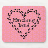 Marching Band Footprint Heart Muismat (Voorkant)