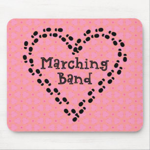 Marching Band Footprint Heart Muismat