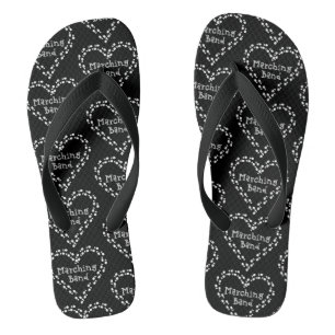 Marching Band Footprint Heart Teenslippers