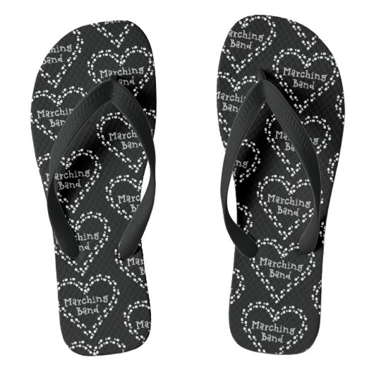 Marching Band Footprint Heart Teenslippers (Voetbed)