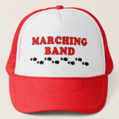 Marching Band Footprint Trucker Pet (Voorkant)