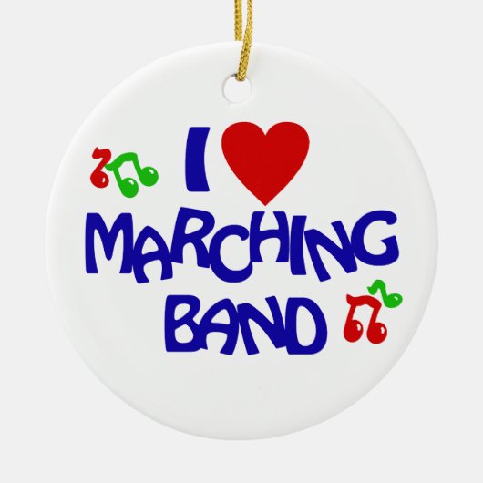 Marching Band Foto Keramisch Ornament (Voorkant)