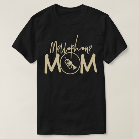 Marching Band Funny Mellophone mama T-shirt (Design voorkant)
