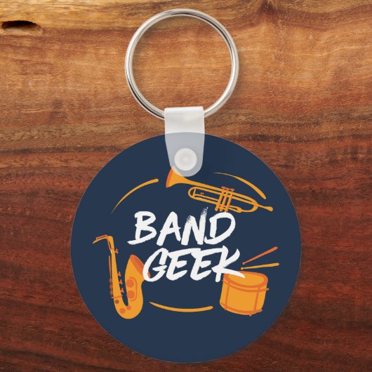 Marching Band Geek Funny Musician Sleutelhanger (Voorkant)