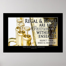 Marching Band Gezegde & Quotes - Brass Instruments Poster