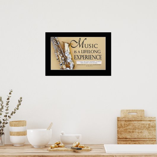 Marching Band Gezegde & Quottes - Saxophone Poster (Keuken)