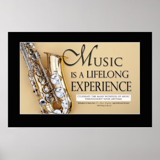 Marching Band Gezegde & Quottes - Saxophone Poster (Voorkant)