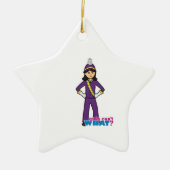 Marching Band Girl - Medium Keramisch Ornament (Voorkant)