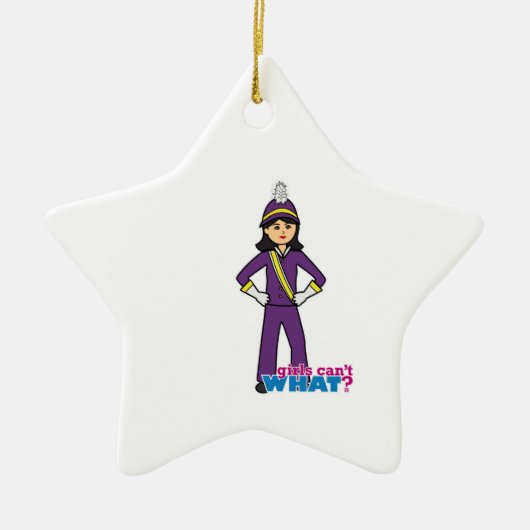 Marching Band Girl - Medium Keramisch Ornament (Voorkant)